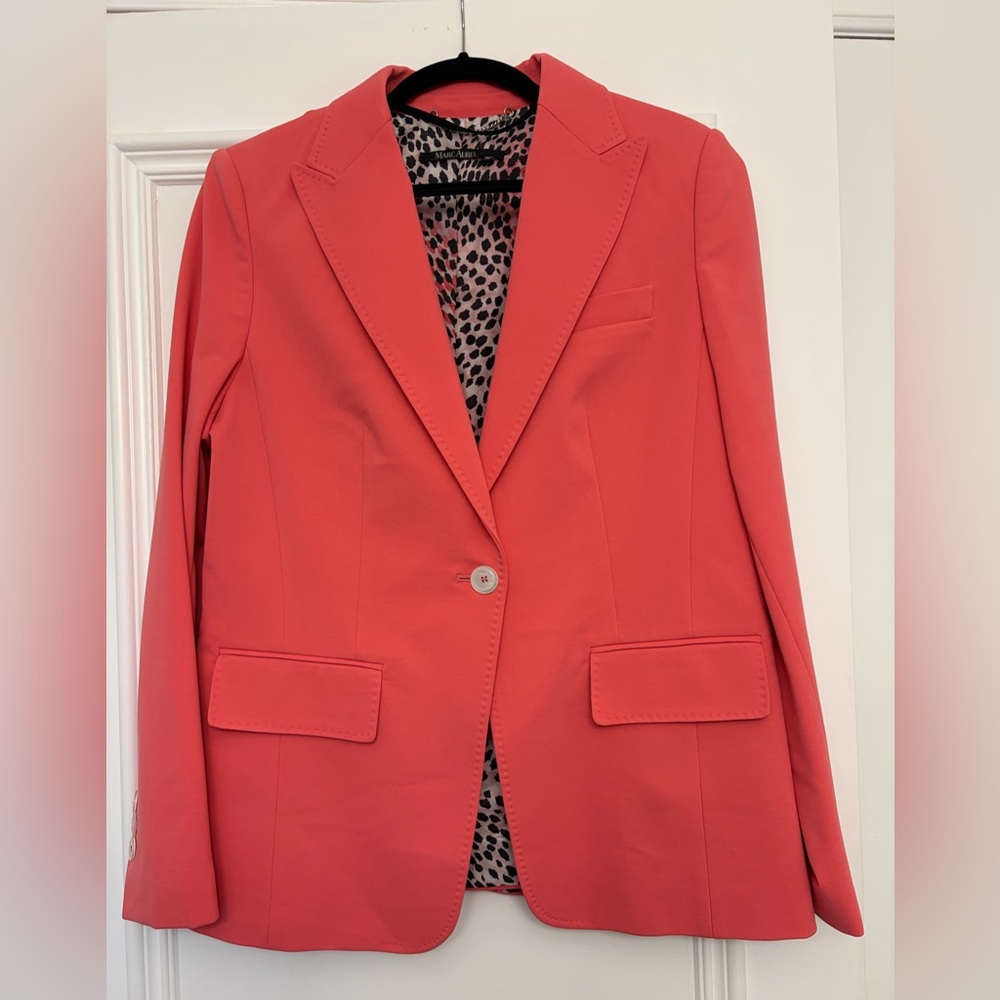 Marc Aurel Coral pant suit. Blazer size 40 and pants size 42 (fits small).